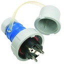 IDE dom 16A 3p 230VAC IP67 stekker rand- en penaarde