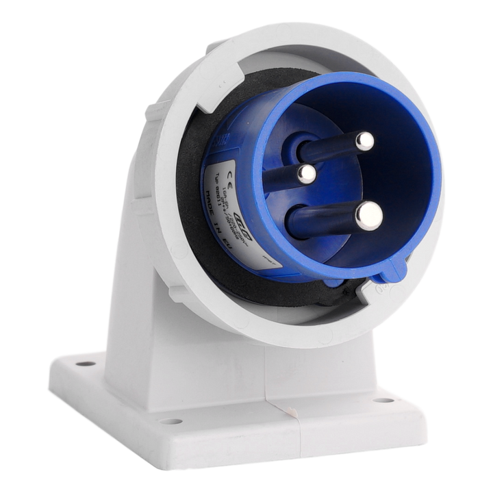 IDE  CEE 16A 2p+T 250V IP67 socle de conn. mont. panneau
