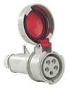 IDE CEE 63A 2P+T 230VAC IP67 fiche mobile