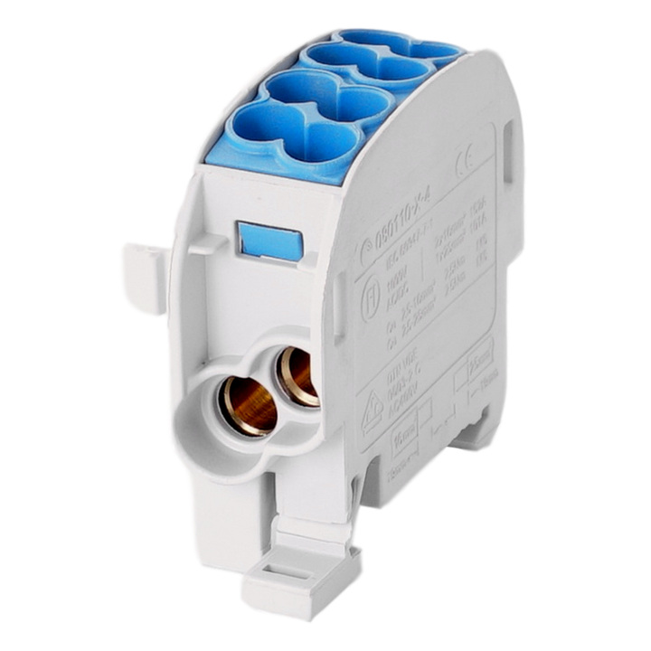 Borne de dériv. HLAK25 C 1p 2x25, 2x16mm² Cu N bleue