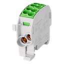 Borne de dériv. HLAK25 C 1p 2x25, 2x16mm² Cu PE verte