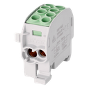 Bornier de dériv. HLAK35 C 1p 2x35, 2x25mm² Cu PE vert