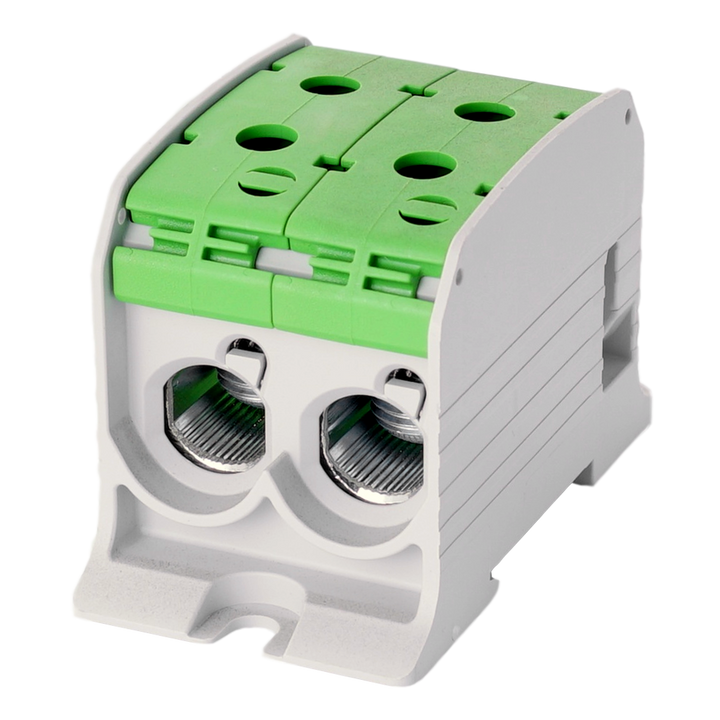 Bornier de racc. RKA 1p double 95mm² Cu+Al vert