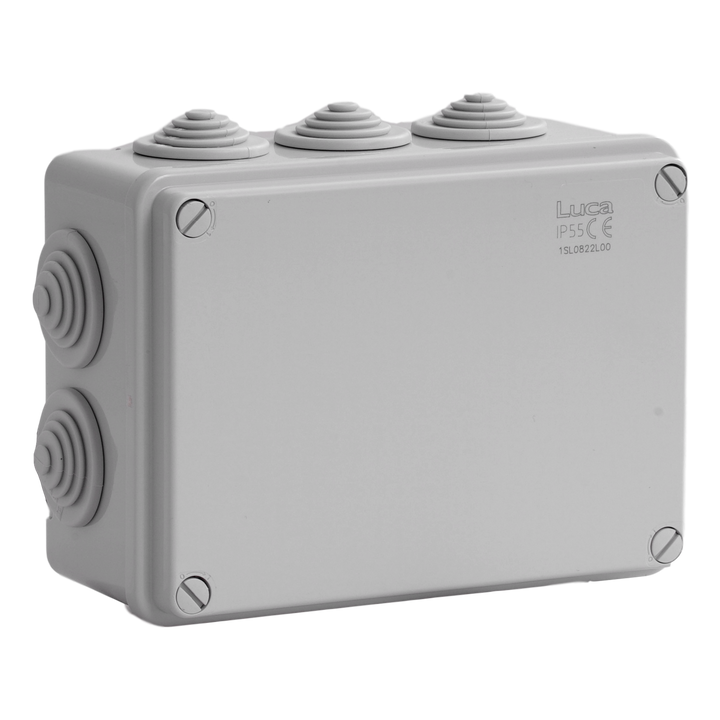 Aftakdoos IP55 met univers. ingangen   153x110x66 1/4T