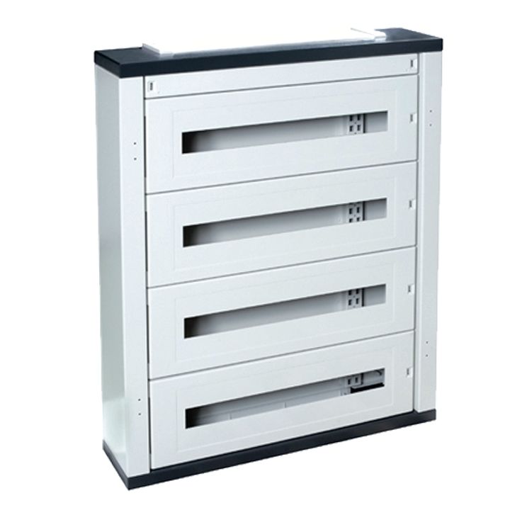 Met. kast IP40 72mod. zonder deur (150mm)+KITTT+bevestiging