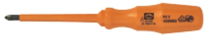 Pozidriv Kreuzschraubenzieher Isoliert 80 mm Pz 1