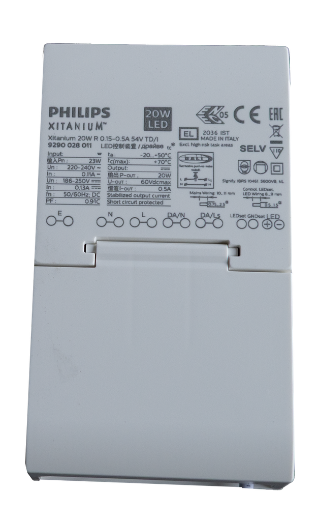 (AS)Xitanium 20W R DALI 500mA + male con.