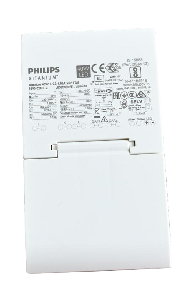 Xitanium 40W R DALI 600mA + male con.