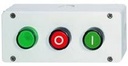 Assembled station 3 units lens green, with black bezels
