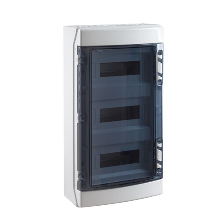 Coffret app. IP65 porte transp. 3x 12 mod. + born. de terre