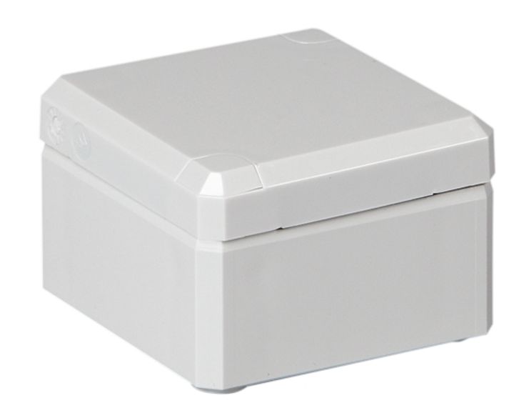 Coffret Cubo D couvercle ABS gris 80x120x86 parois pleines