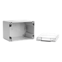 Coffret Cubo D couvercle ABS transp. 80x120x86 parois pleine