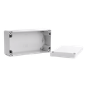Coffret Cubo D couvercle ABS gris 80x160x56 parois pleines