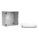 Coffret Cubo D couvercle ABS transp. 120x122x86 parois plein