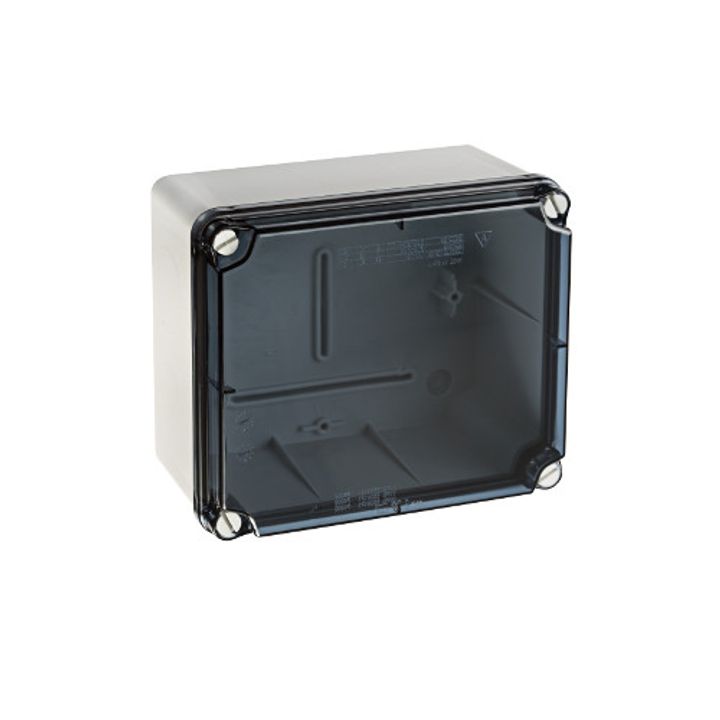 Aftakdoos 189x151x95 volle wanden + doorzicht. deksel