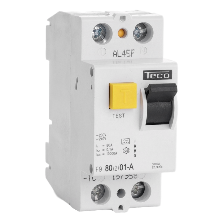 Diff. schak. Teco 2P 80A 100mA Type A