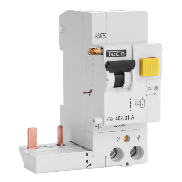 Kopp. diff. Teco 2P 40A 100mA Type A