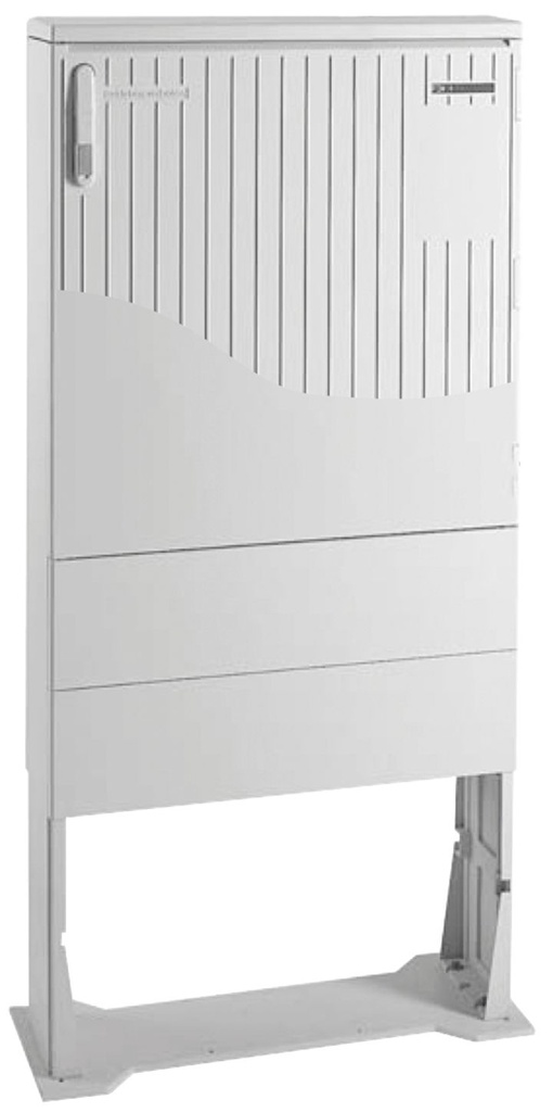 Voetpadkast DIN 0C 800x500x225 geribde deur