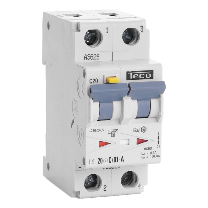 Diff. aut. Teco 2p 20A Courbe C Type A 100mA