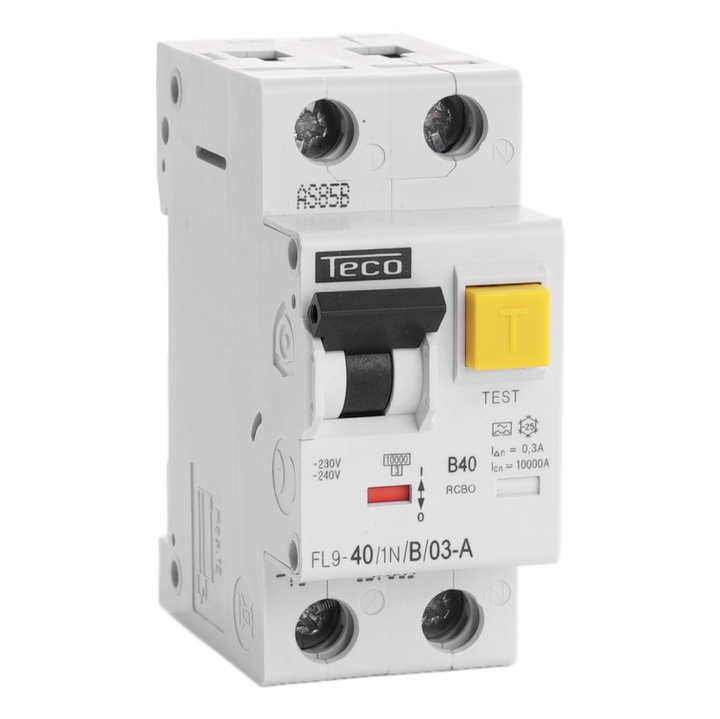 Diff. aut. Teco 1N 40A Courbe B Type A 300mA
