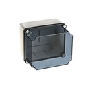 Aftakdoos 175x151x155 volle wanden + doorzicht. deksel hoog