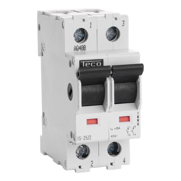 Interrupteur sectionneur Teco 2P 25A
