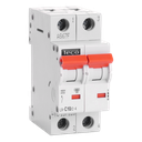 Disjoncteur Teco 2P 10A 4,5kA Courbe C