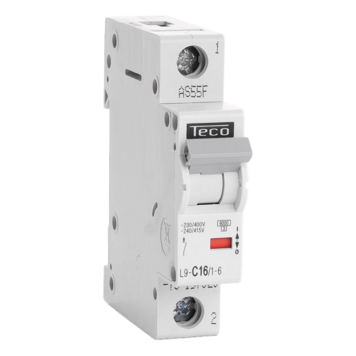 MCB TC 1P 16A 6kA Curve C