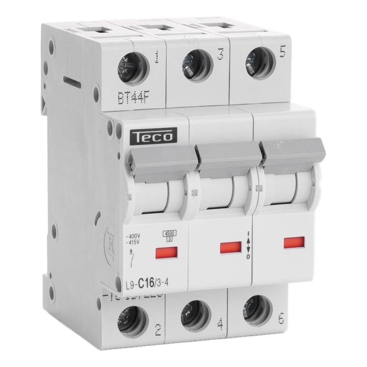 MCB TC 3P 16A 4,5kA Curve C