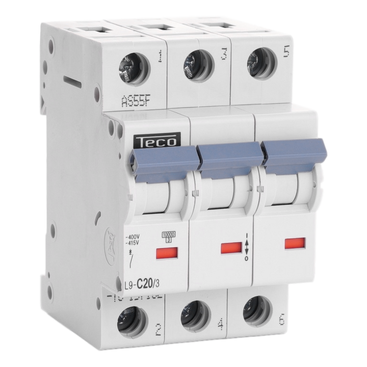 Sicherungsautomat Teco 3P 20A 10kA Kurve C