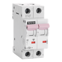 Disjoncteur Teco 2P 2A 4,5kA Courbe C
