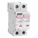 Disjoncteur Teco 2P 2A 6kA Courbe C