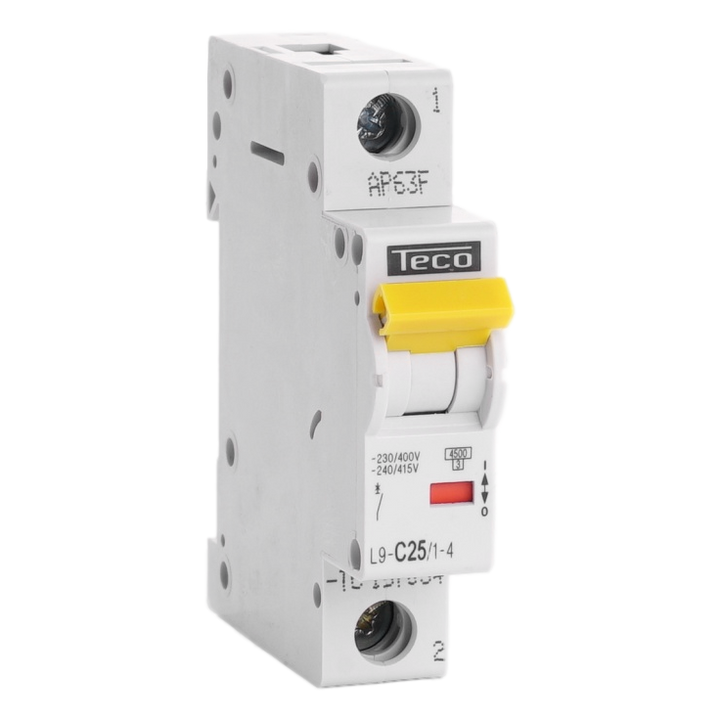 MCB TC 1P 25A 4,5kA Curve C