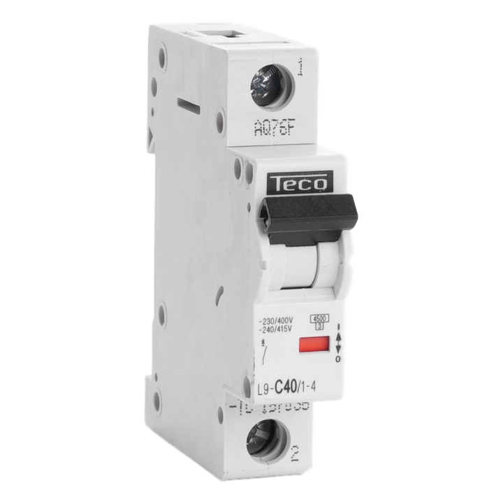 Disjoncteur Teco 1P 40A 6kA Courbe C