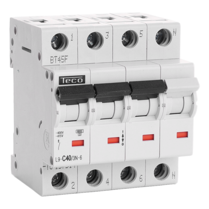 Sicherungsautomat Teco 3N 40A 6kA Kurve C