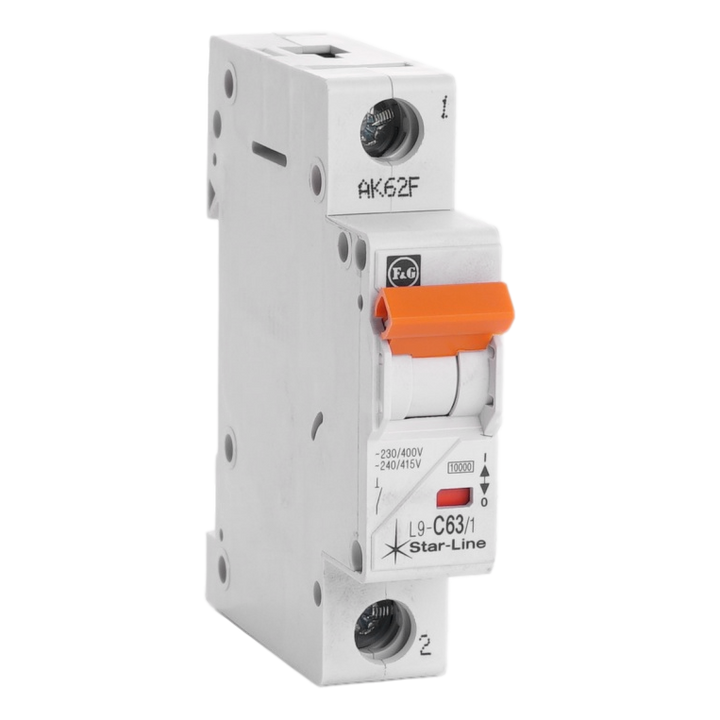 Sicherungsautomat Teco 1P 63A 10kA Kurve C