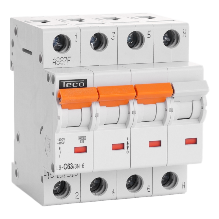 Sicherungsautomat Teco 3N 63A 6kA Kurve C