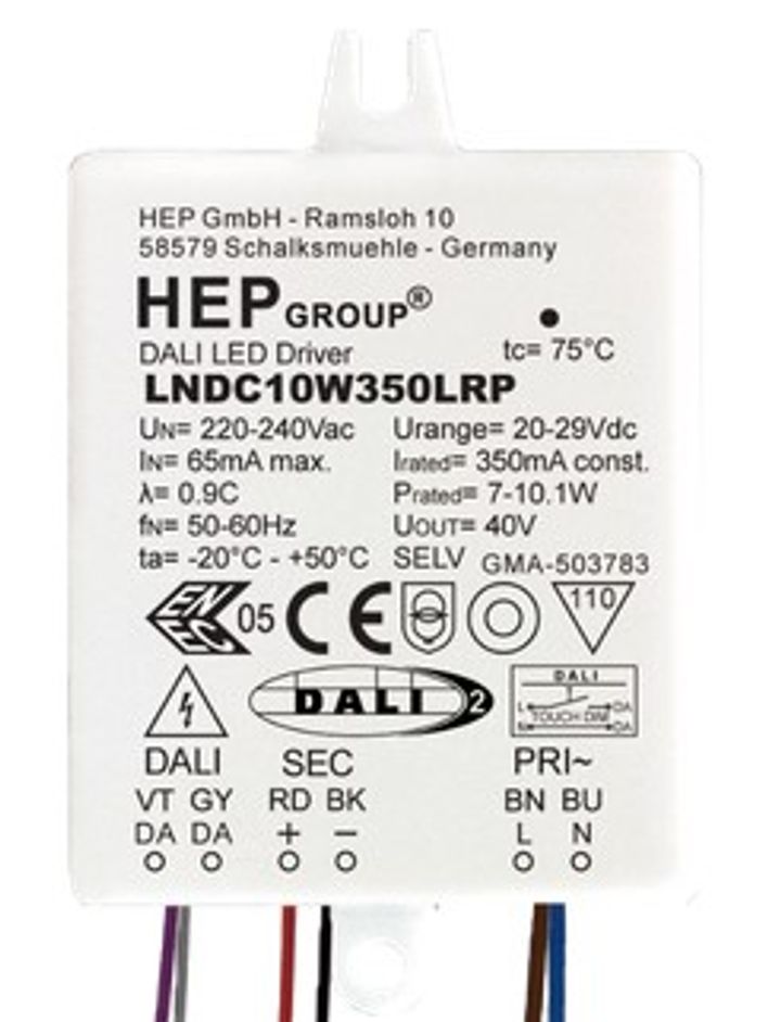 DALI Dimmbarer LED Treiber 500mA 10W NAULA