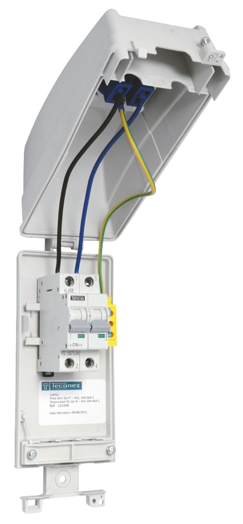 Boîtier lumipak illumination gris vide