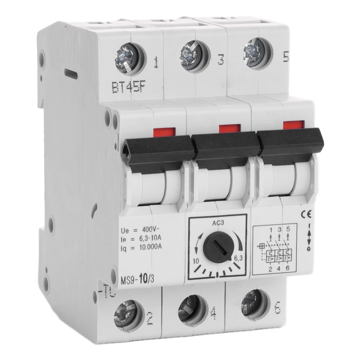 Motorbeveiligingsautomaat Teco 3P 6,30 - 10,0A