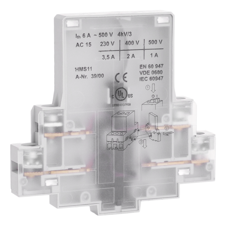 Aux. contact block 1NO + 1NC for lateral mounting