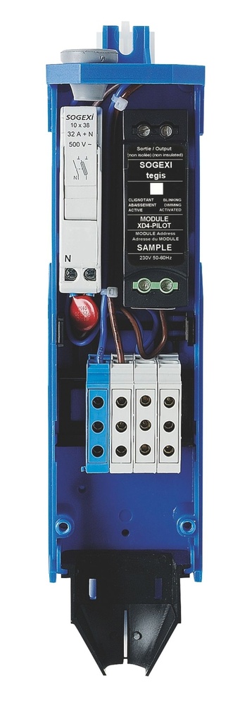 Boîtier polypak 2rail ss bornes avec tet