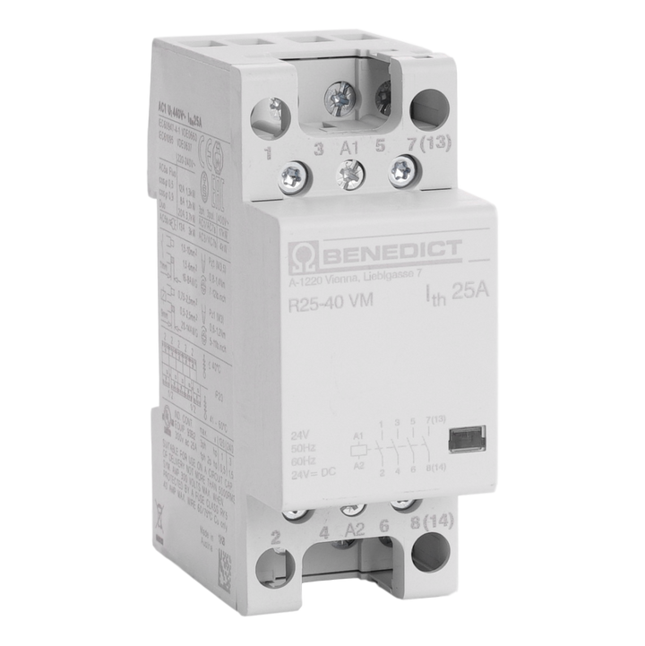 Modulaire contactor B&J 25A 230VAC 4NO