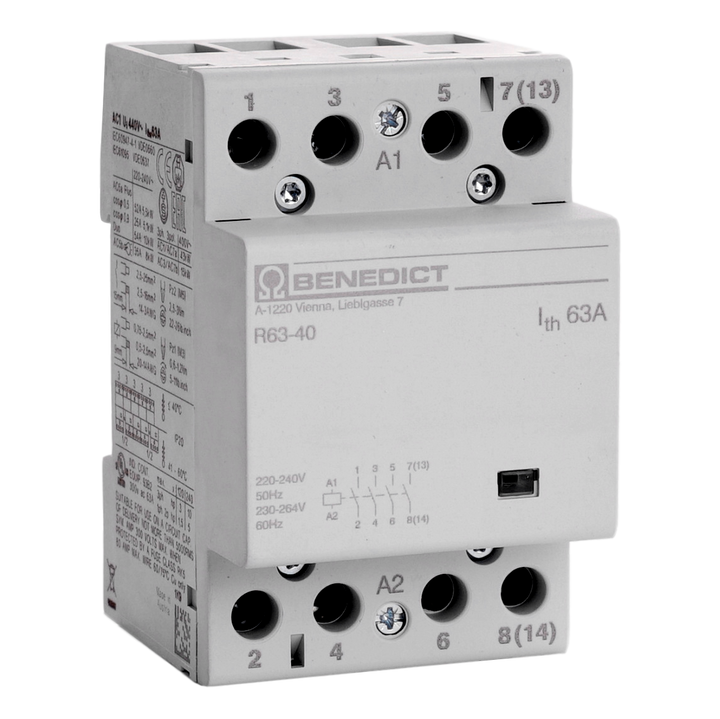 Modularschalter B&J 4S.  63A 230VAC