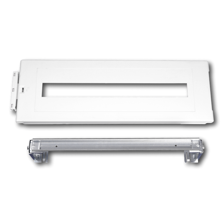 DIN-rail kit  120 mod. met kunststof afdekpl. 200mm