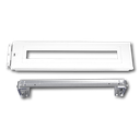 DIN-rail kit  192 mod. met kunststof afdekpl. 150mm
