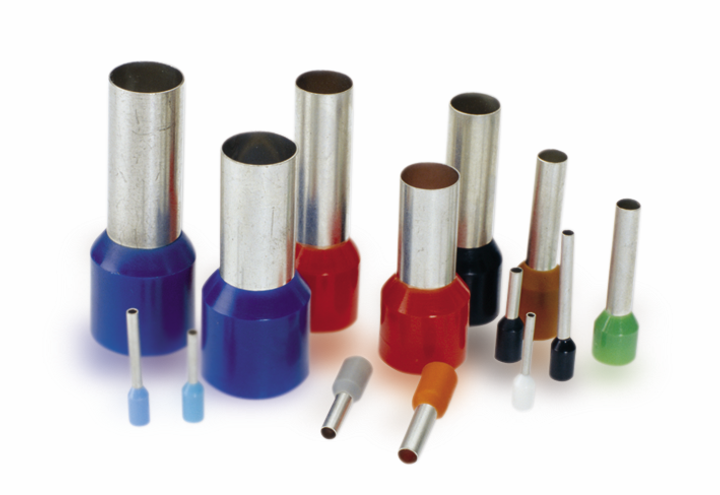 Geisoleerde adereindhuls 0,75mm² grijs L=8mm