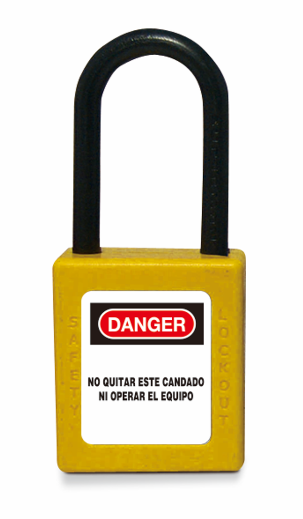 Cadenas de sécurité en composite jaune