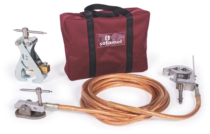 Earthing equipment for railway catenaries