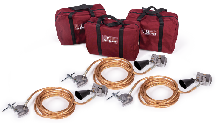 Earthing equipment for HV overhead lines 12KA/1s